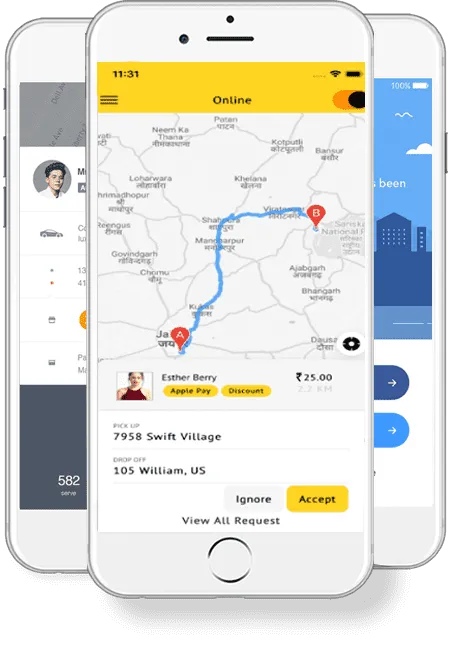 taxi app development